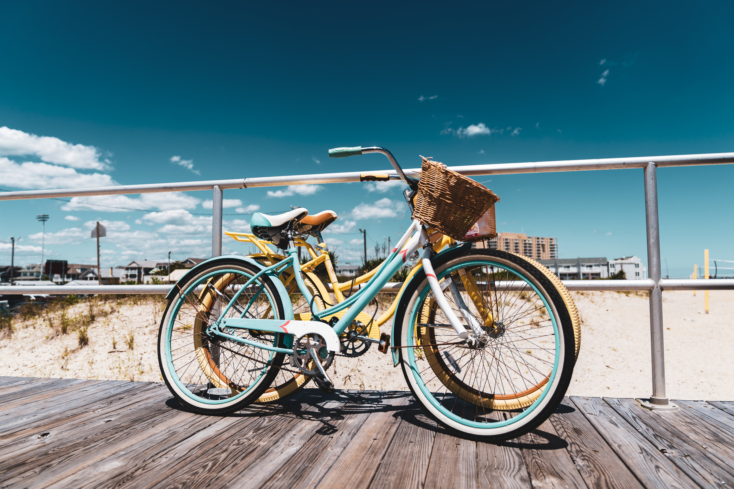 Old Style Bicycle on New Jersey Shore Boardwalk